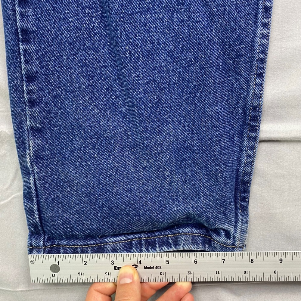 Wrangler Mens Straight Leg Jeans Blue Denim Workwear Rugged Work Tough 38x30 - Picture 13 of 16